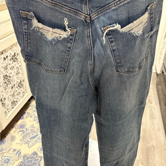 Good American Good Curvy Straight Cross Front Jeans 14 32 - Picture 5 of 6